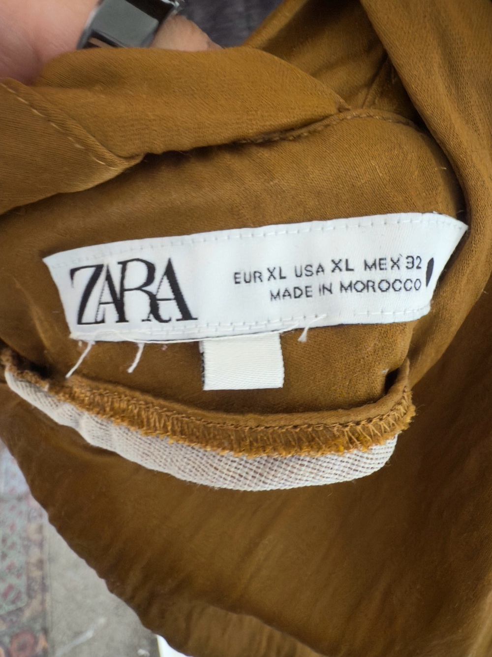 352. Zara Satin Sleeveless Top in Golden Brown - Picture 2 of 11